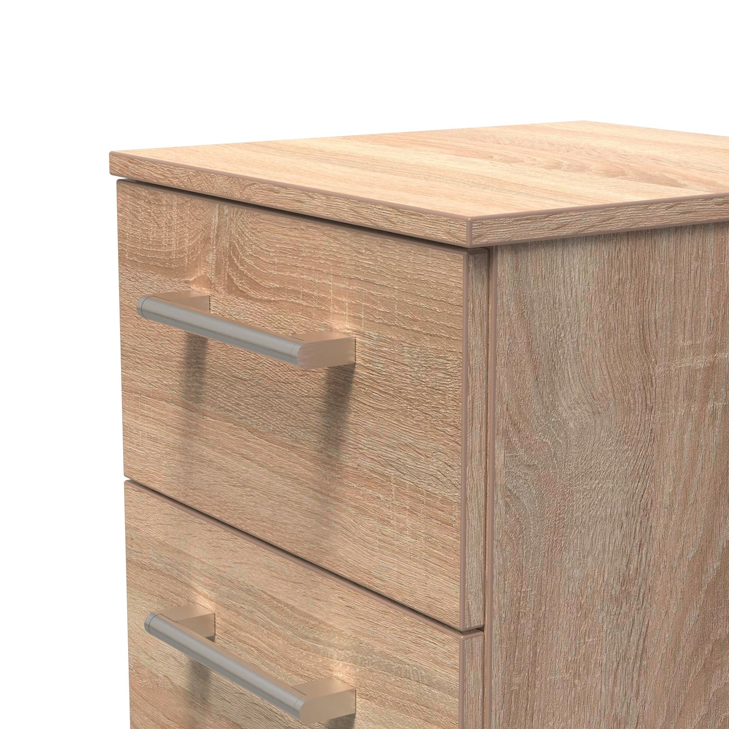 Devon 3 Drawer Bedside Cabinet Fully Assembled