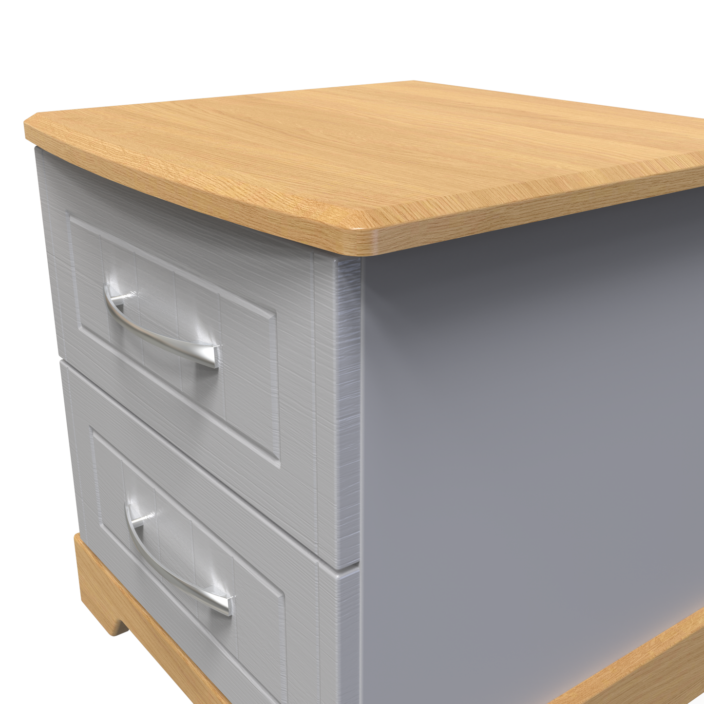 Whitney 2 Drawer Bedside Cabinet with Lock