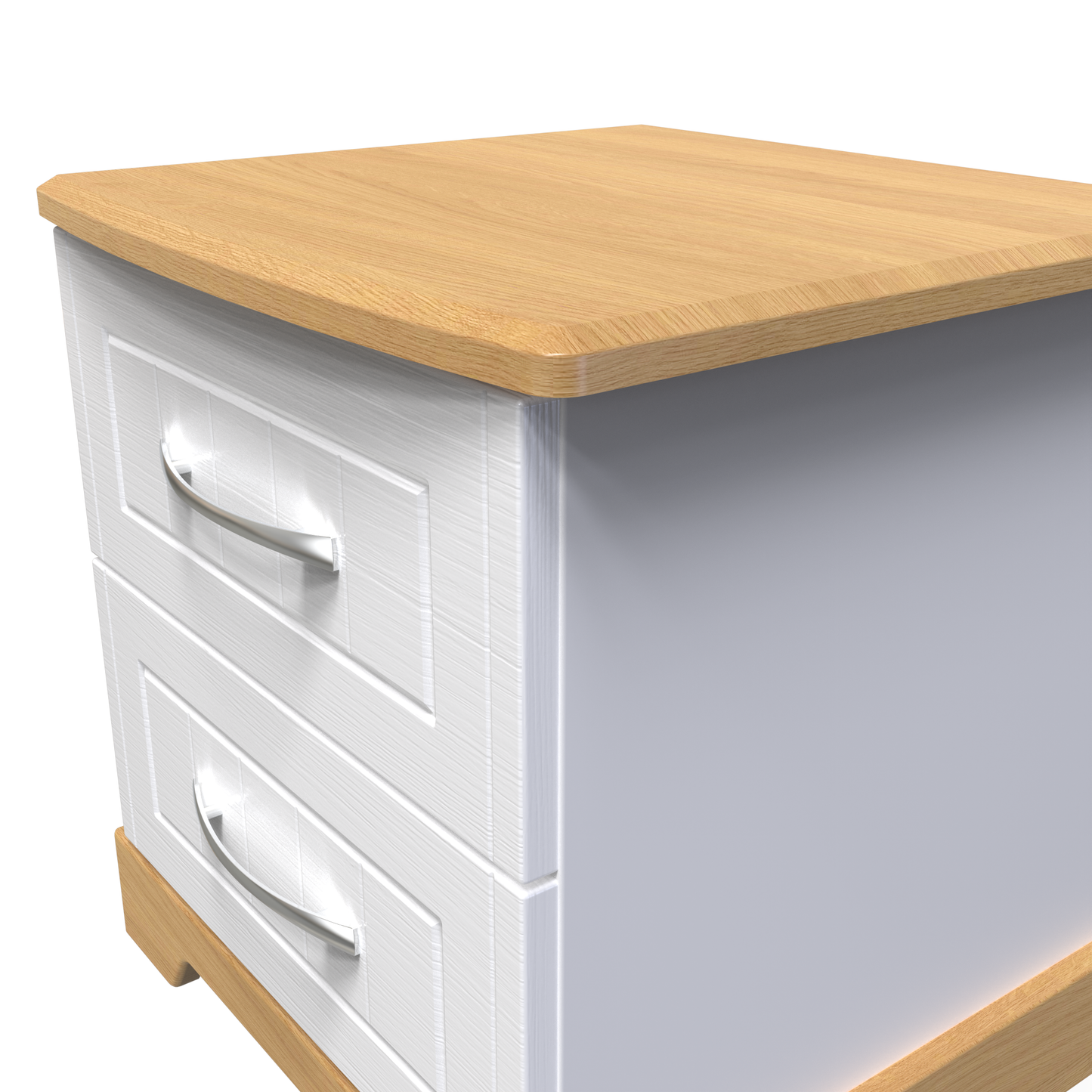 Whitney 2 Drawer Bedside Cabinet with Lock