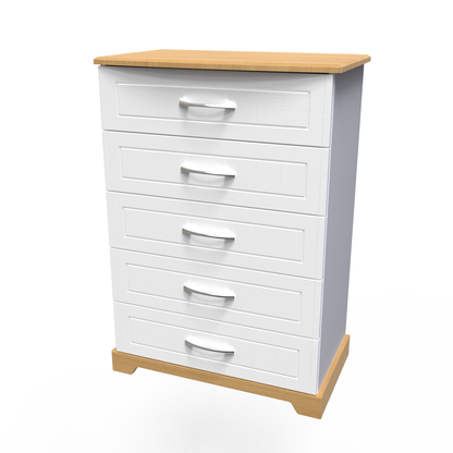 Whitney 5 Drawer Chest Fully Assembled