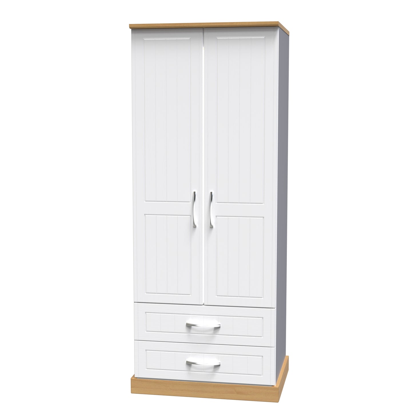 Ready assembled Whitney Tall 2 Drawer Wardrobe