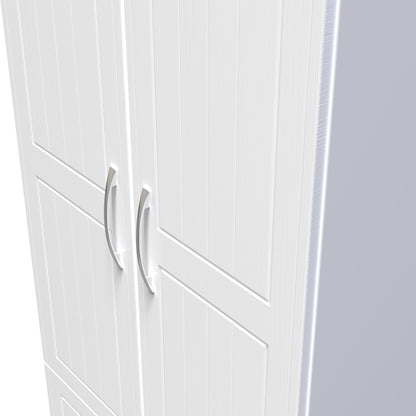 Ready assembled Whitney Tall 2 Drawer Wardrobe