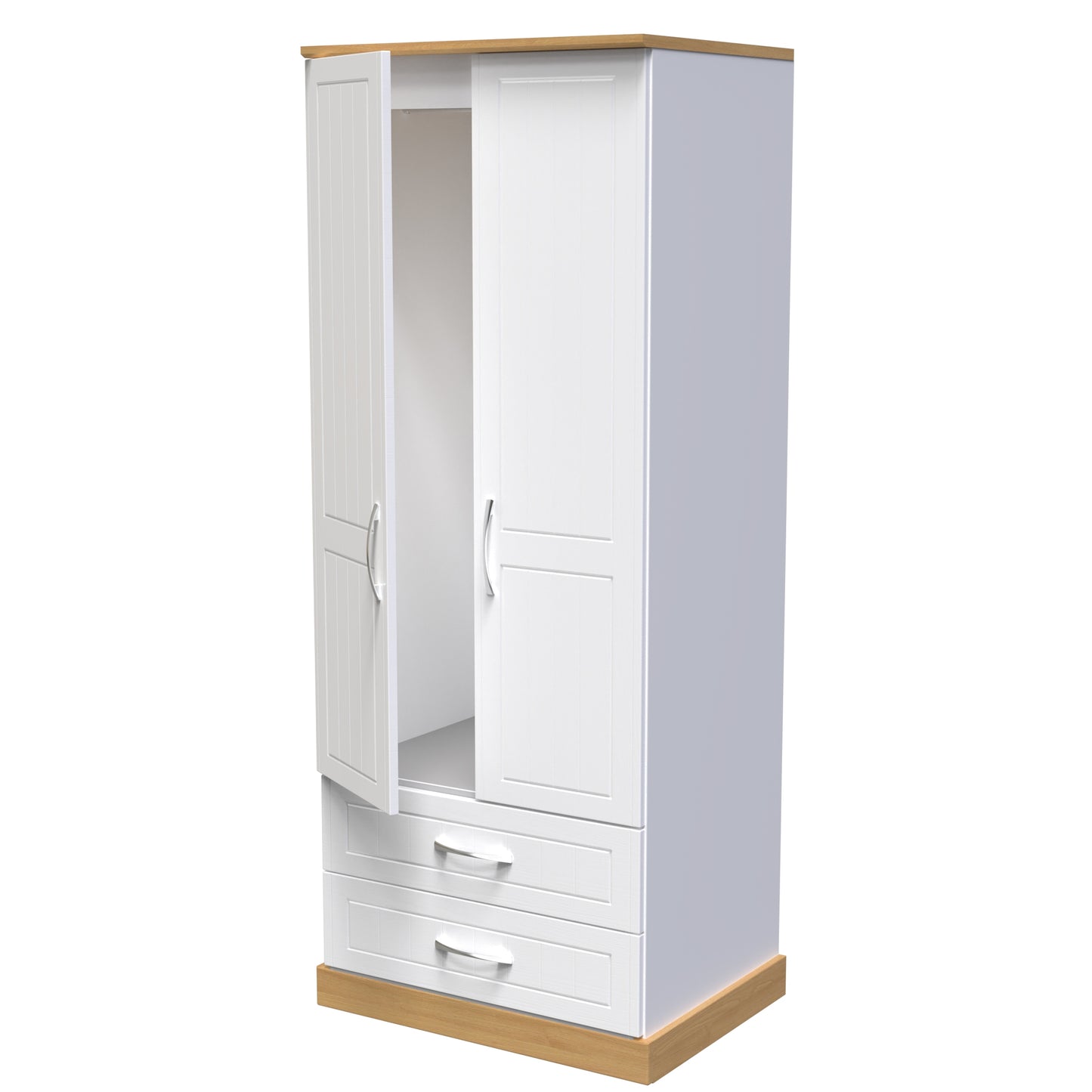 Ready assembled Whitney Tall 2 Drawer Wardrobe