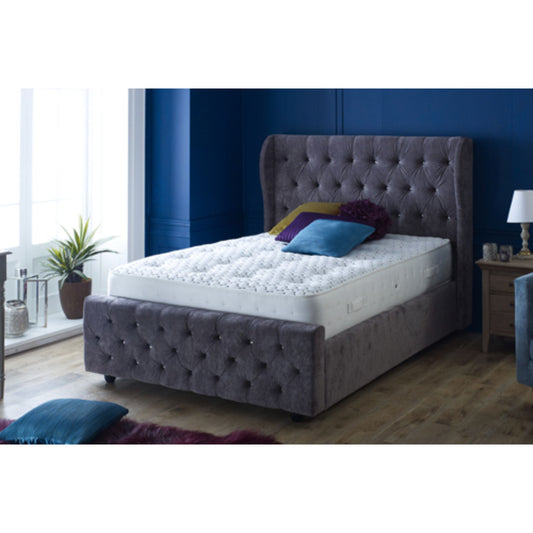 Pegasus Winged Bedstead Plush Grey