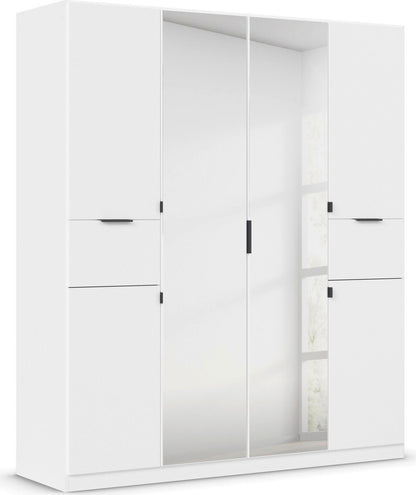 Tico Hinged door Wardrobe by Rauch with Mirrors