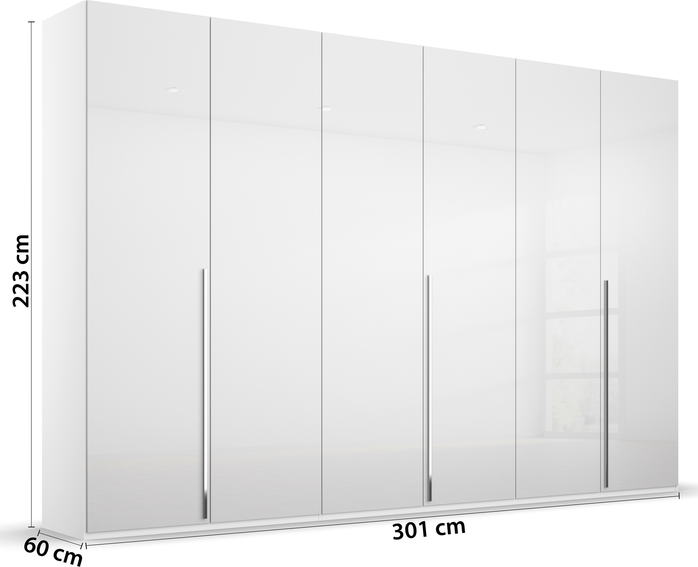 Rauch Montclar White Gloss Wardrobe