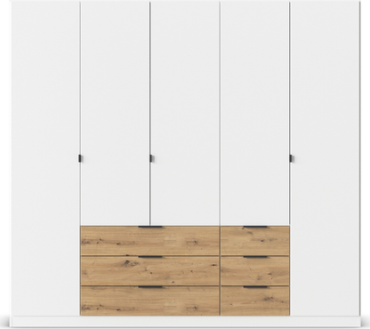Davos wardrobe with Drawers Plain Fronts