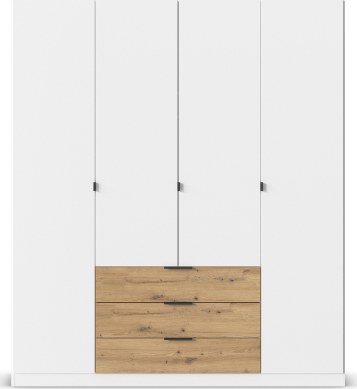 Davos wardrobe with Drawers Plain Fronts