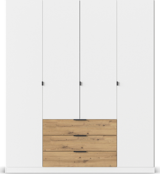 Davos wardrobe with Drawers Plain Fronts