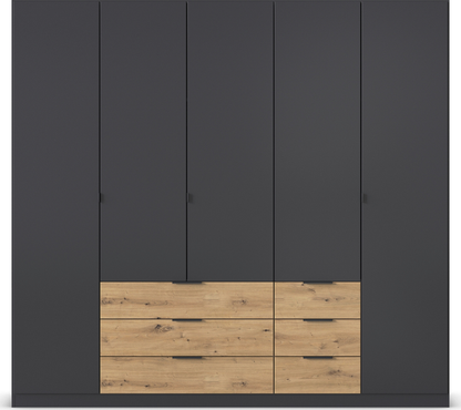 Davos wardrobe with Drawers Plain Fronts