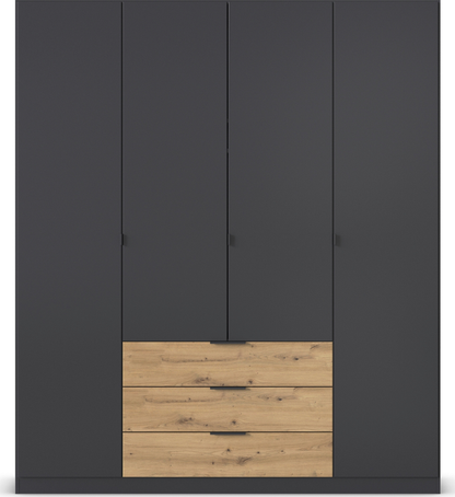 Davos wardrobe with Drawers Plain Fronts