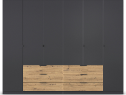 Davos wardrobe with Drawers Plain Fronts