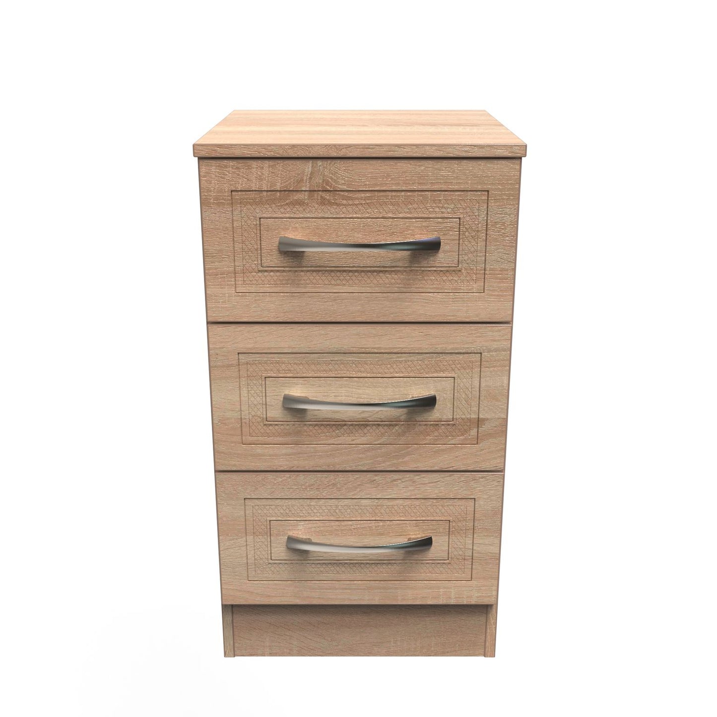 Dorset 3 Drawer Bedside Cabinet
