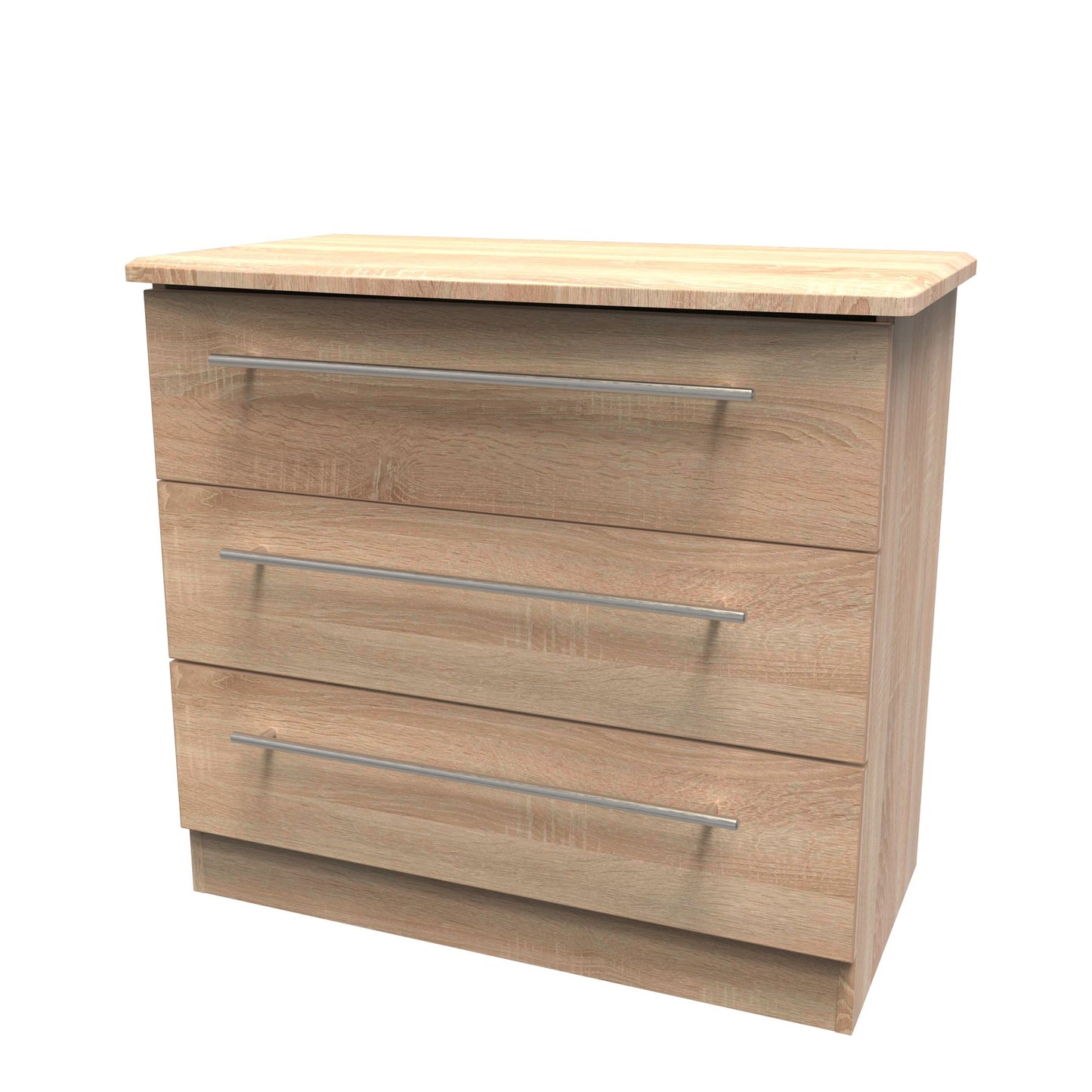 Sherwood 3 Drawer Chest Fully Assembled