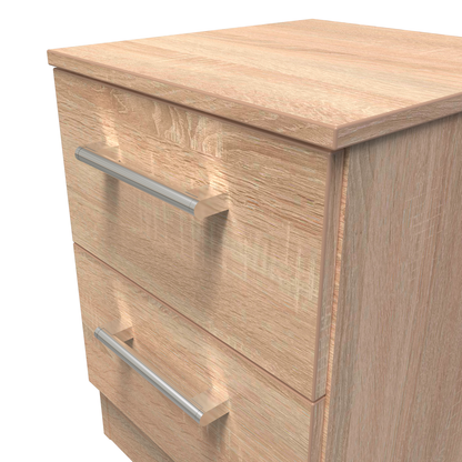 Devon 2 Drawer Bedside Cabinet