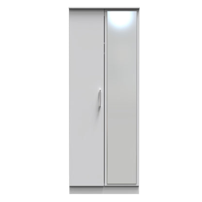 Devon 2ft6in Mirror Wardrobe Tall