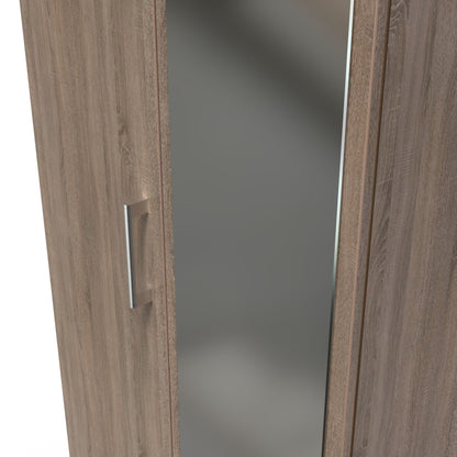 Devon 2ft6in Mirror Wardrobe Tall