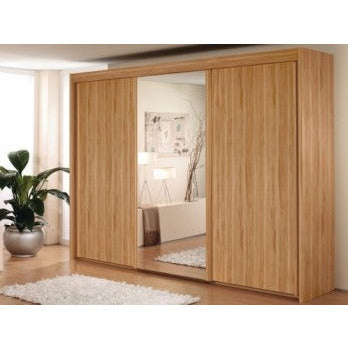 Lima Imperial 3 Sliding Door Wardrobe 225cm With 1 Mirror Door 