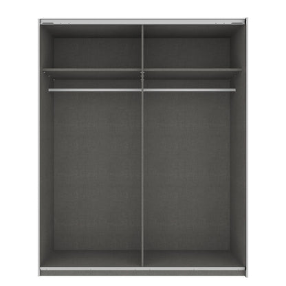 Rita Base 2 Sliding Door Wardrobe 181cm Front Full Mirror 