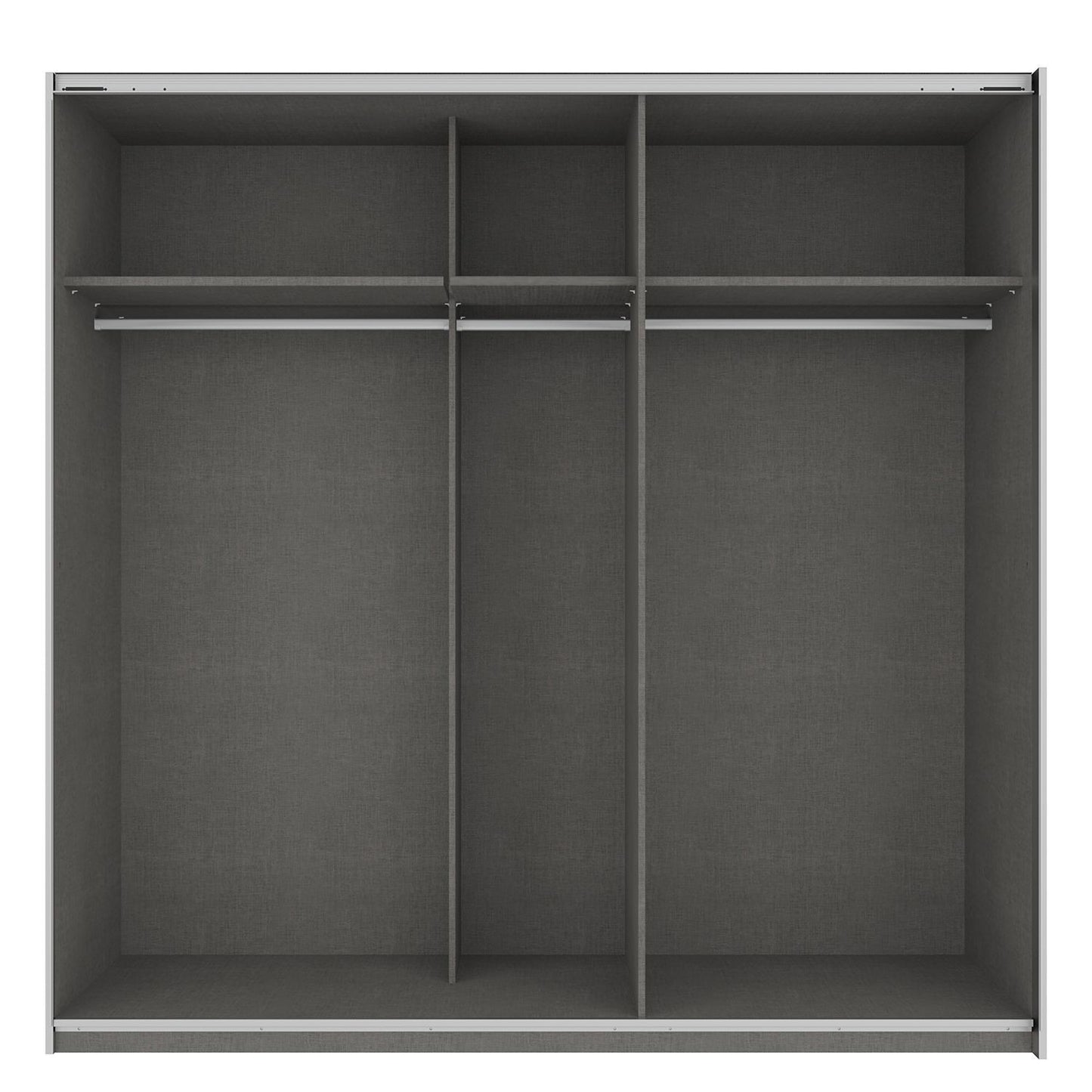 Rita 2 Door Graphite Sliding Wardrobe 226cm with mirror