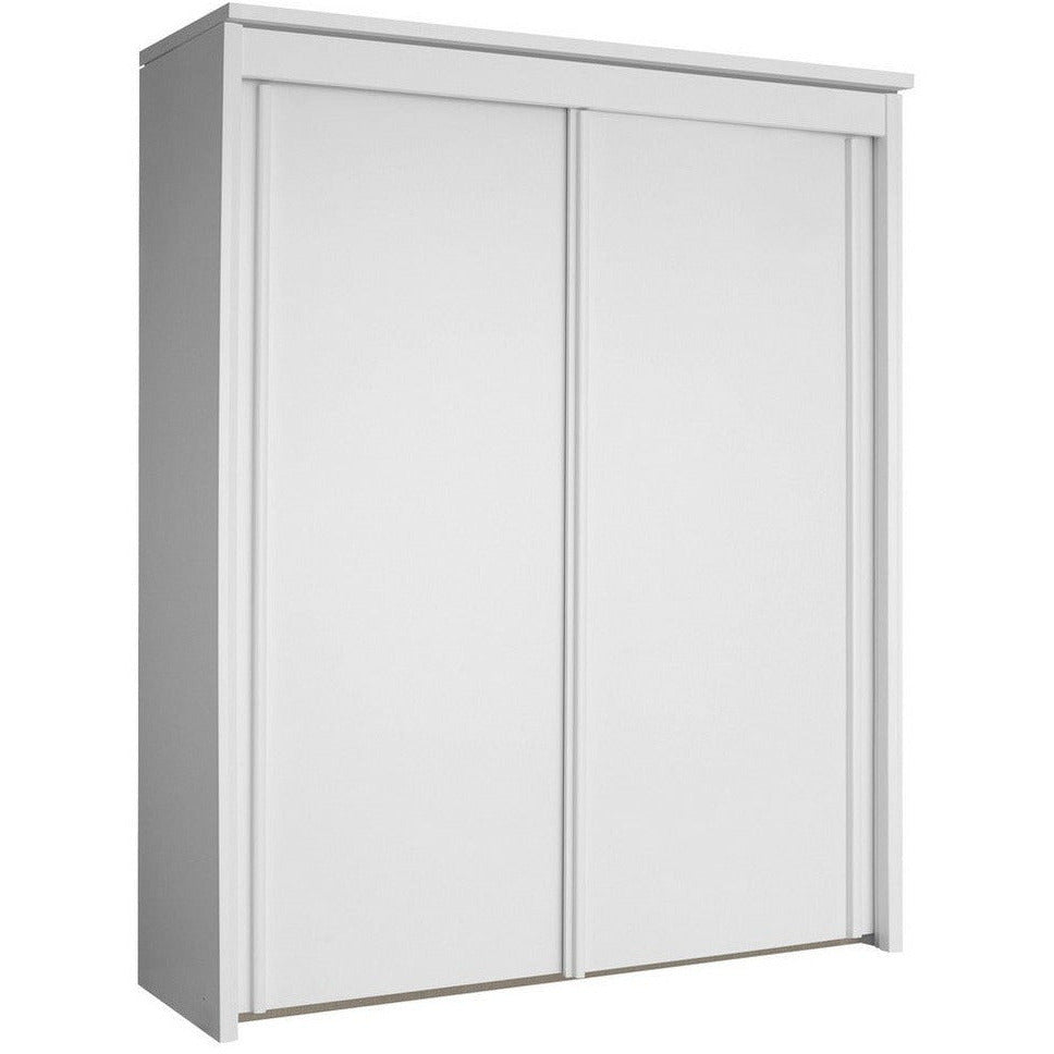 Plaza Bianco Wooden Decor 2 Sliding Door Wardrobe 201cm