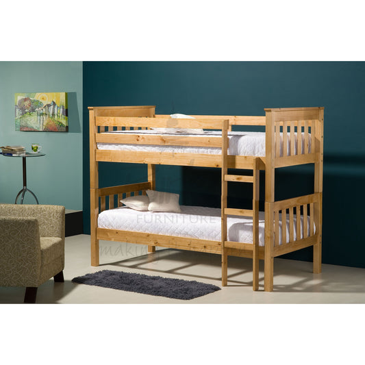 Mission Pine Wooden Bunk Bed