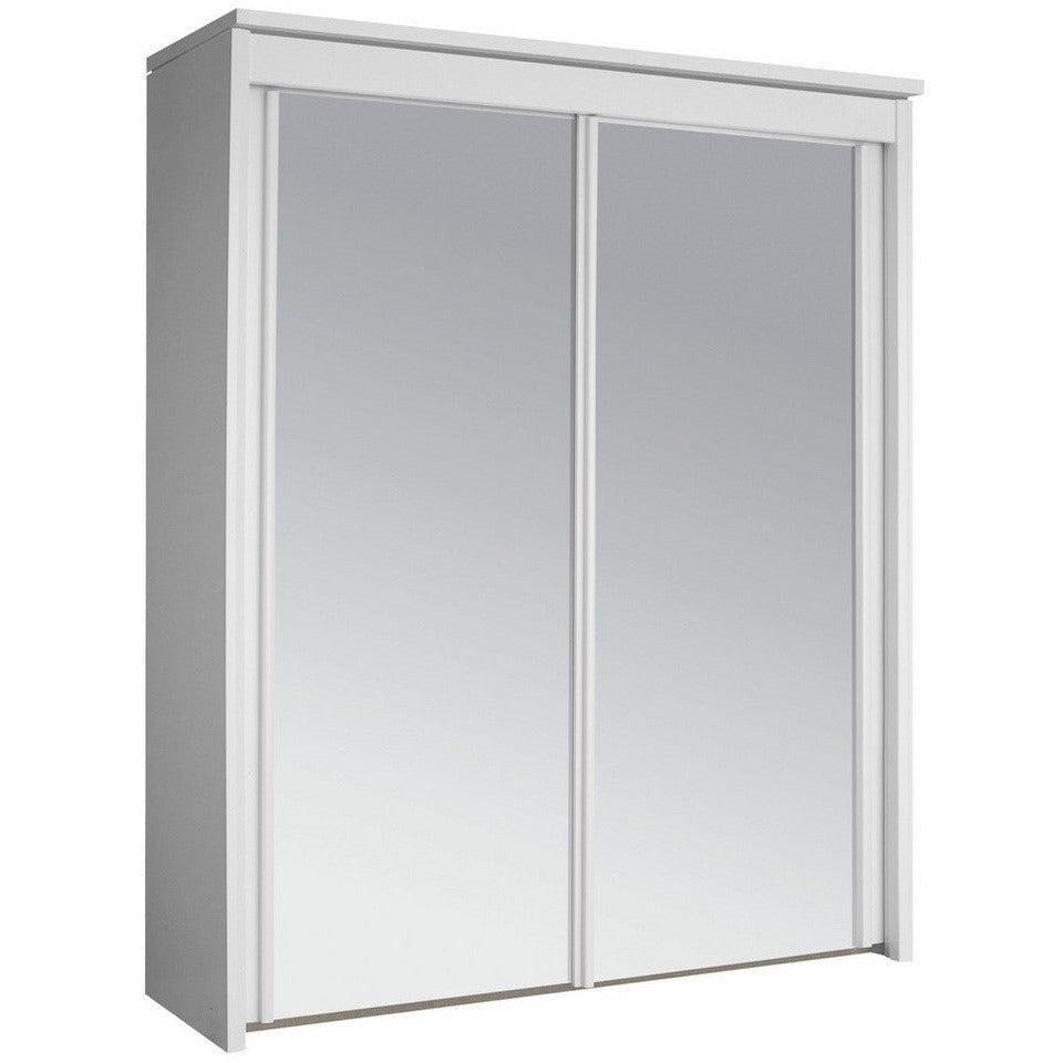 Plaza Bianco 2 Sliding Door Wardrobe mirrored 201cm