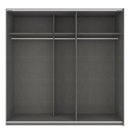 Milan High Gloss Sliding Door Wardrobe