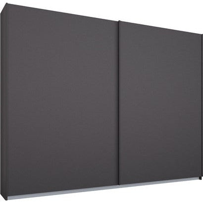 Rauch Essence Sliding Door Wardrobe Graphite Grey Frame Matt Graphite Grey Doors