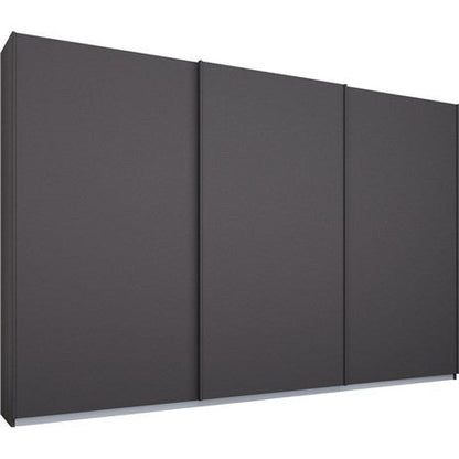 Rauch Essence Sliding Door Wardrobe Graphite Grey Frame Matt Graphite Grey Doors