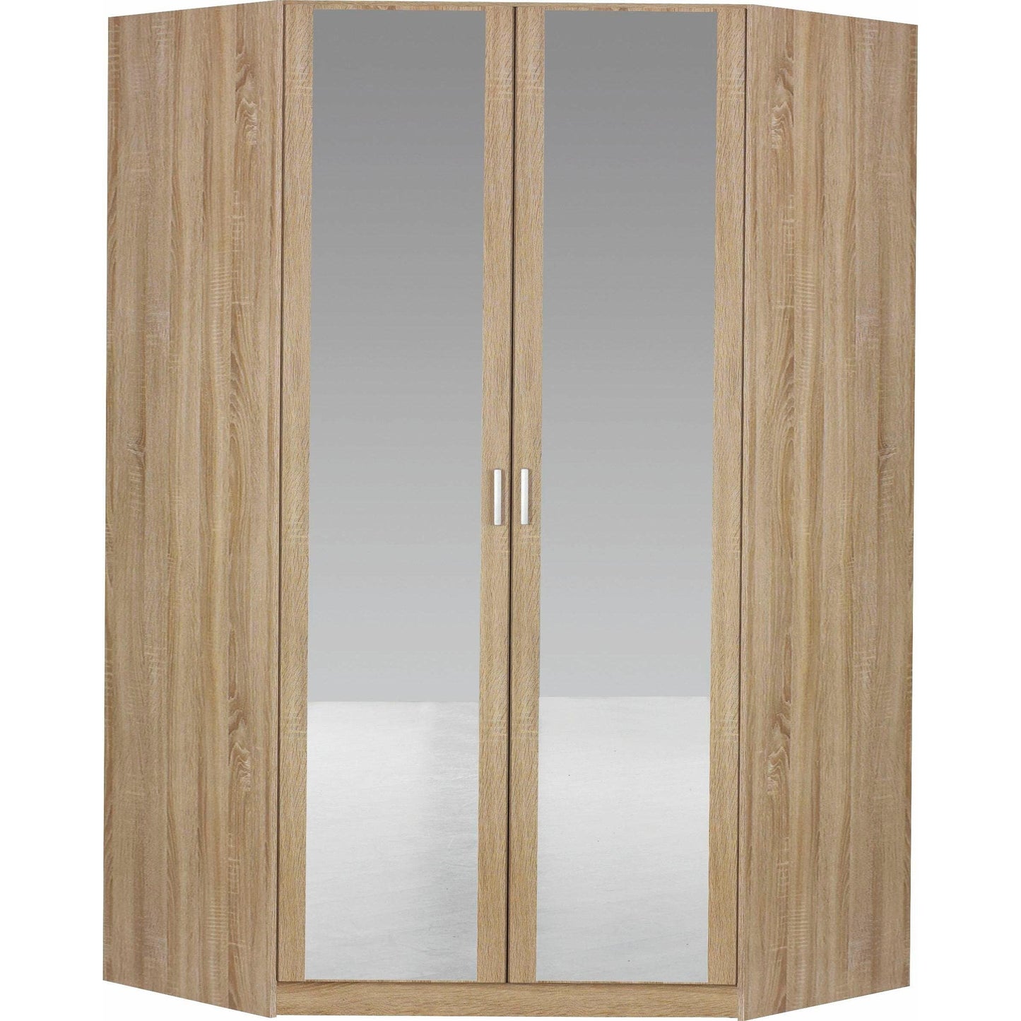 Rauch Bremen 2 Mirrored Door Walk-in Corner Wardrobe