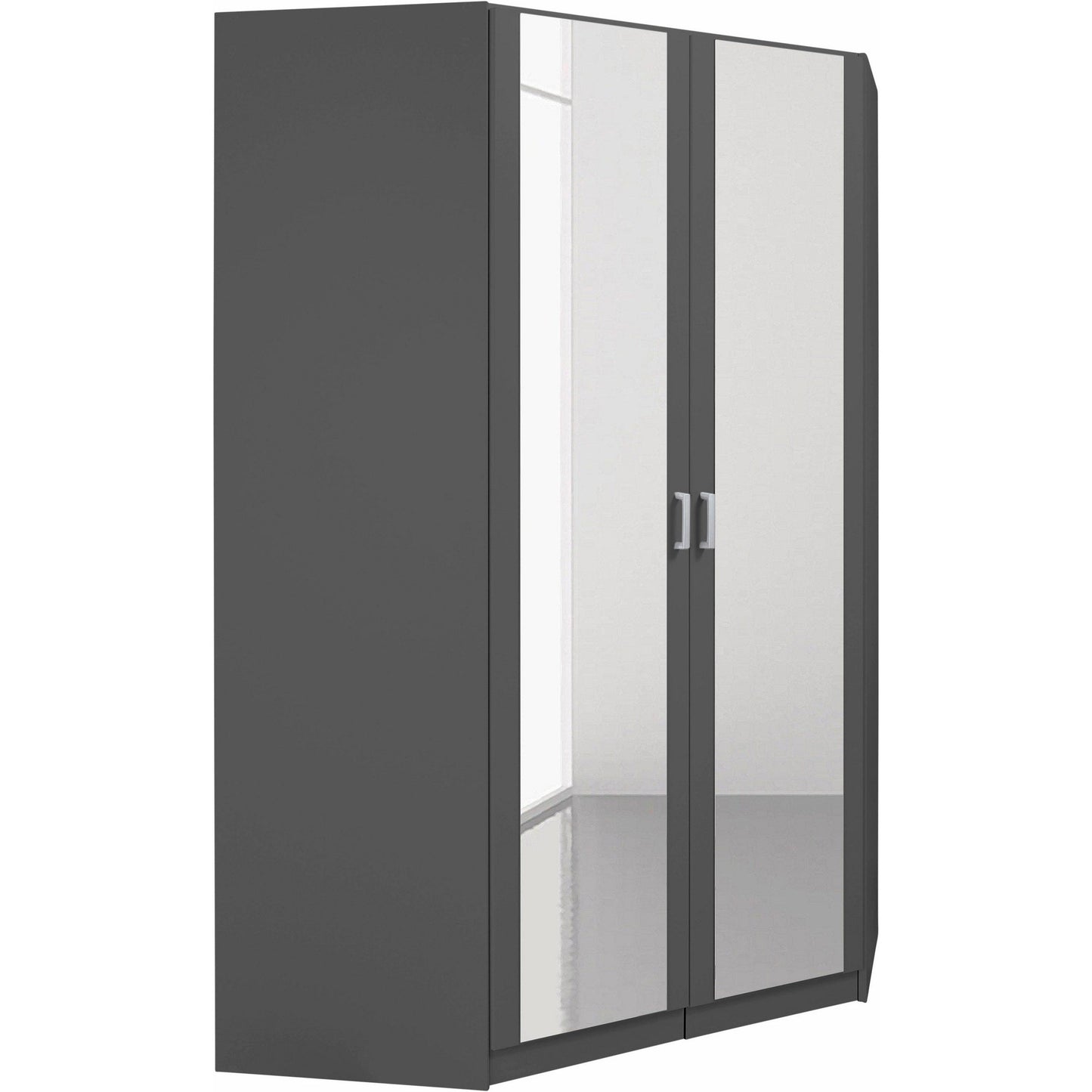 Rauch Bremen 2 Mirrored Door Walk-in Corner Wardrobe