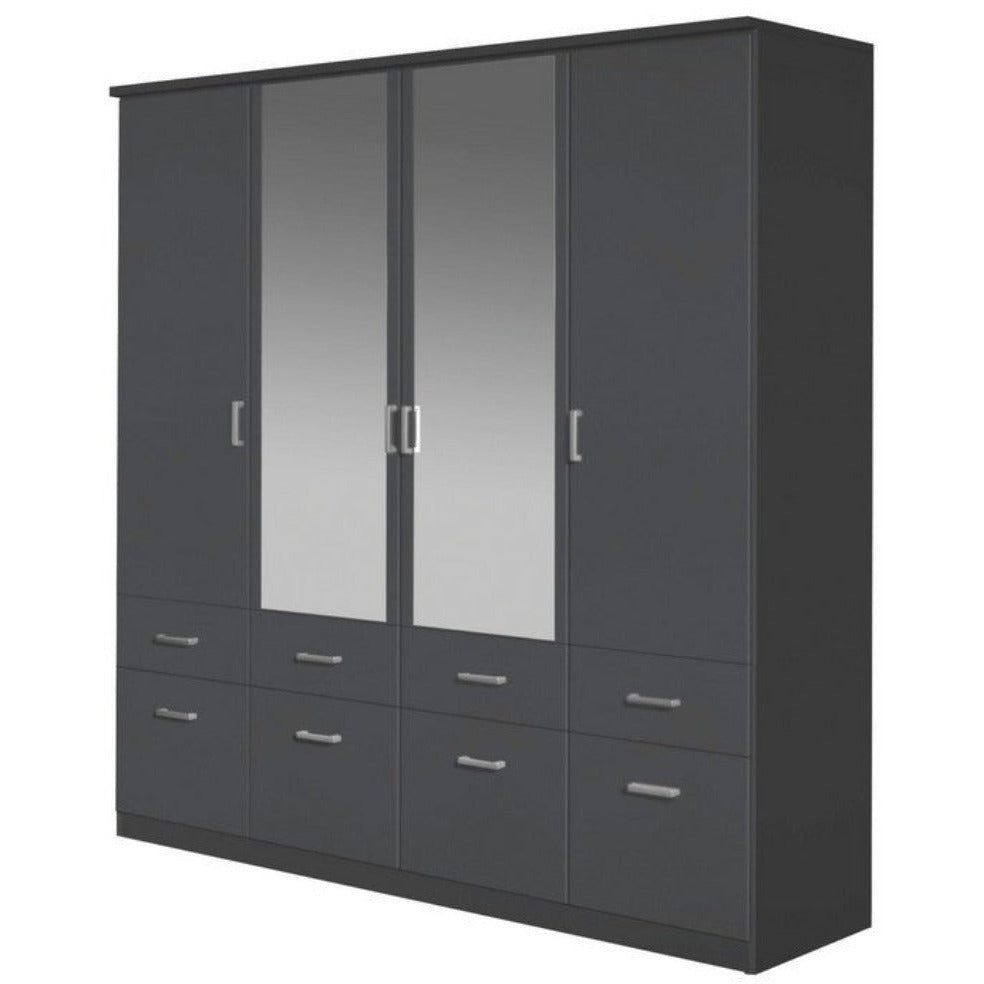 Bremen 4 door Hinged Combi Wardrobe