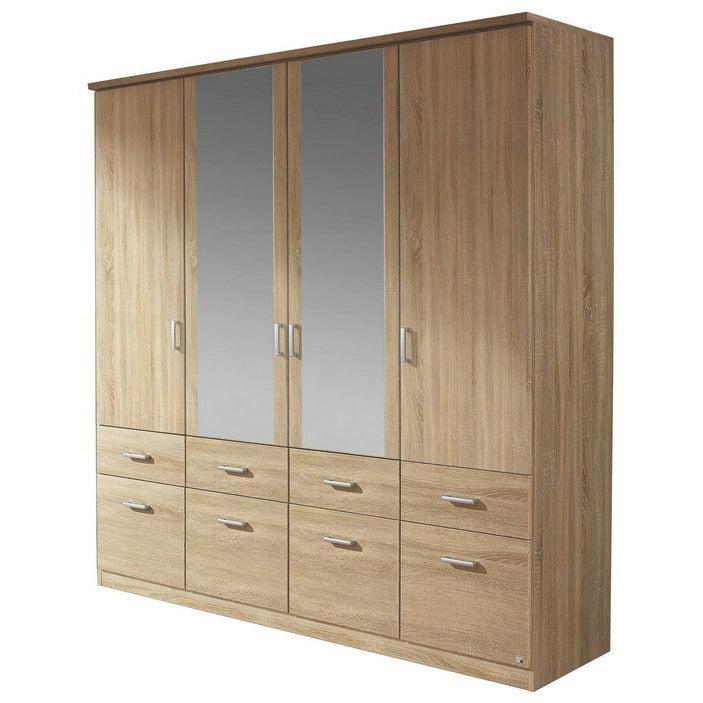 Bremen 4 door Hinged Combi Wardrobe