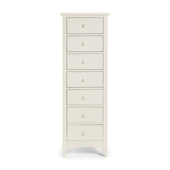 Cameo Stone White Bedroom furniture 7 Drawer Chest