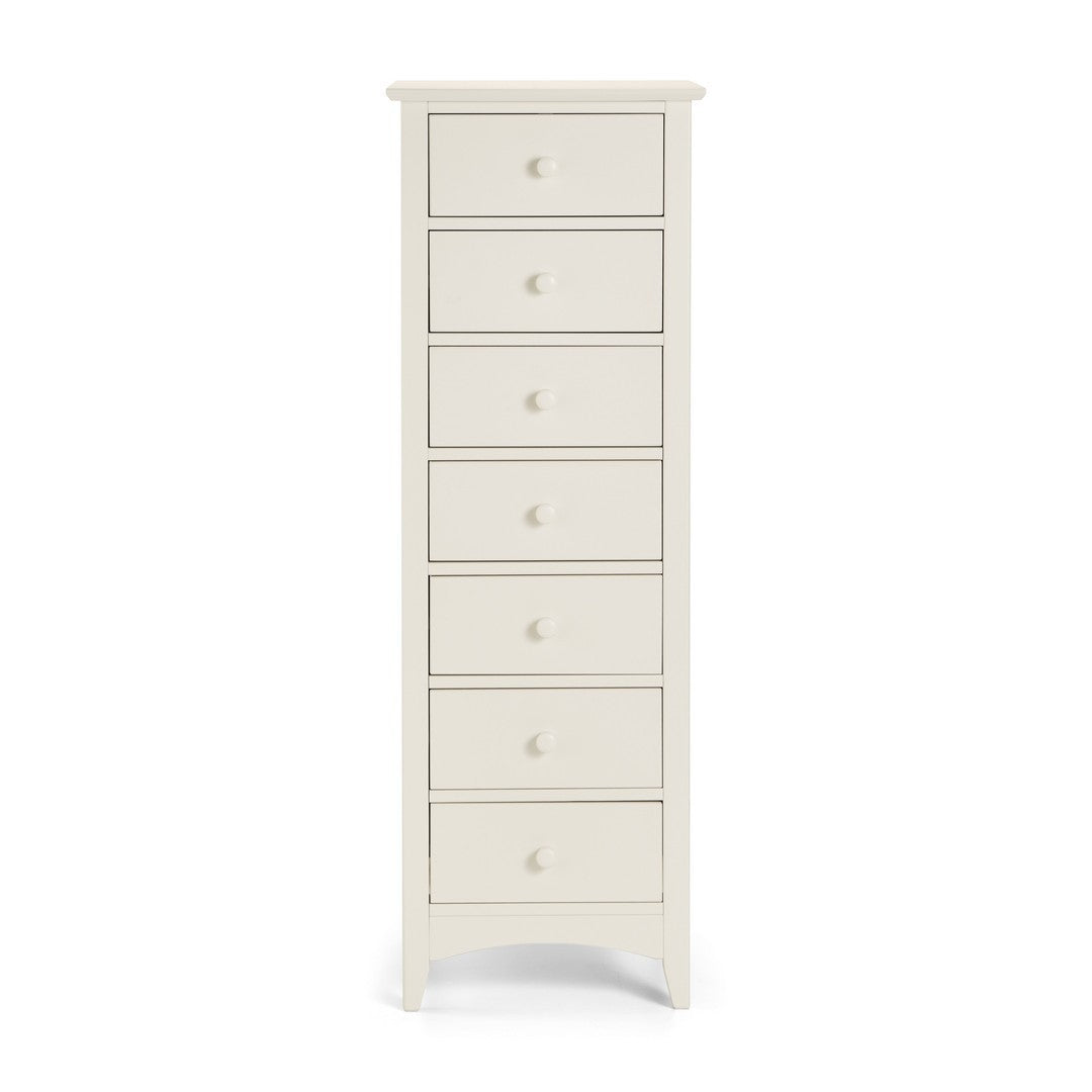 Cameo Stone White Bedroom furniture 7 Drawer Chest
