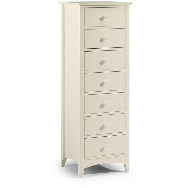 Cameo Stone White Bedroom furniture 7 Drawer Chest Product Code: cam7dr