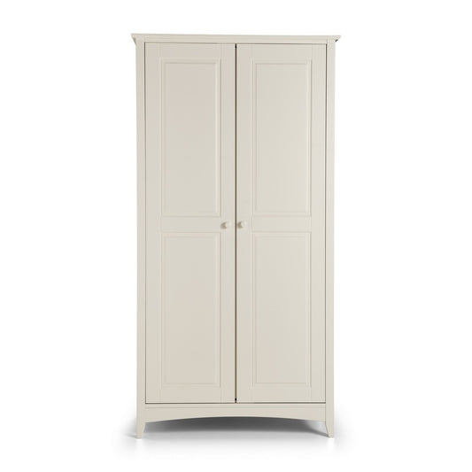 Cameo Stone White 2 door Wooden Wardrobe