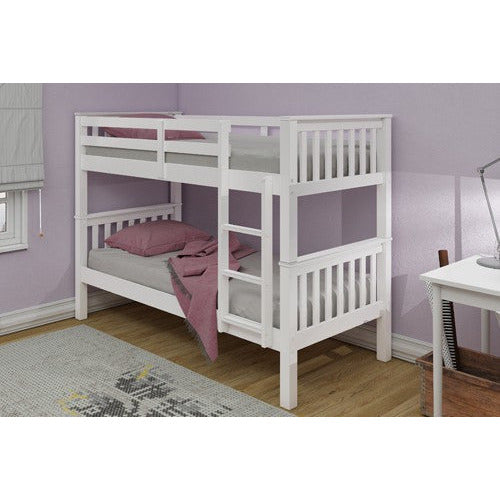 Mission White  Wooden Bunk Bed by simplybedrooms