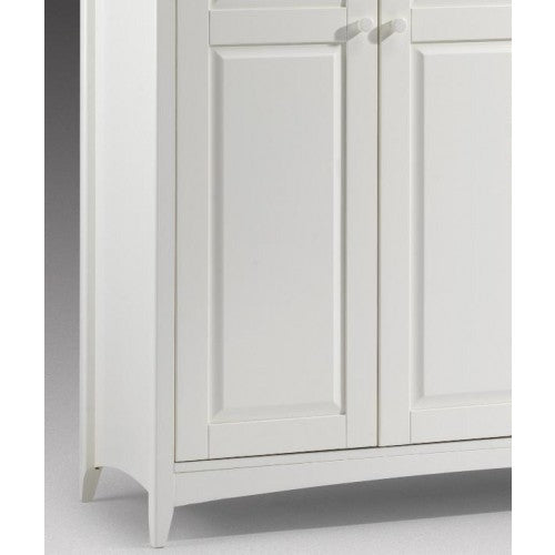 Cameo Stone White 3 Door Wooden Wardrobe