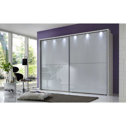Wiemann Berlin Sliding Door Wardrobe White Glass