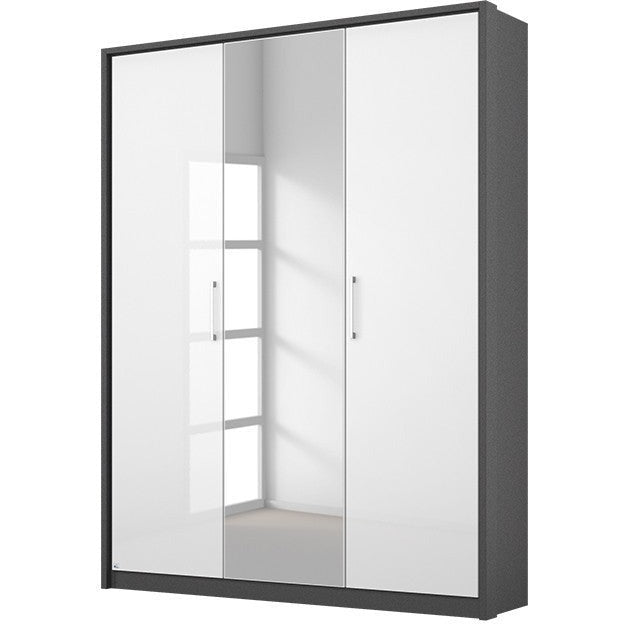Lara 3 Door Wardrobe with Centre Mirror