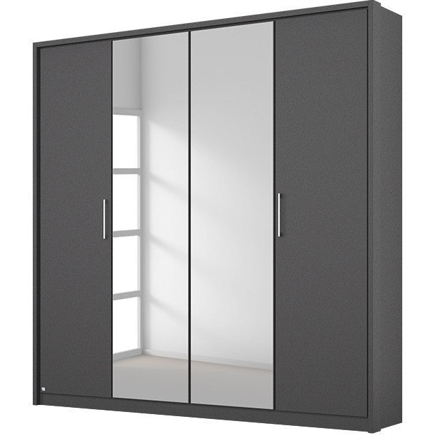 Lara 4 Door Wardrobe with Centre Mirror