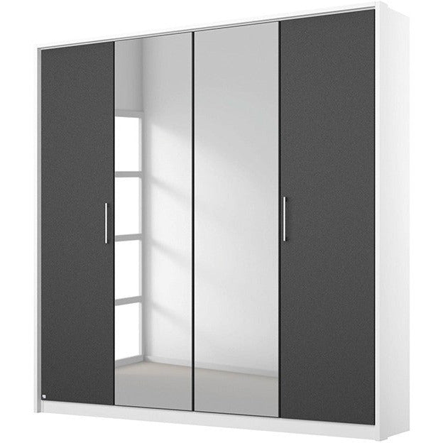 Lara 4 Door Wardrobe with Centre Mirror