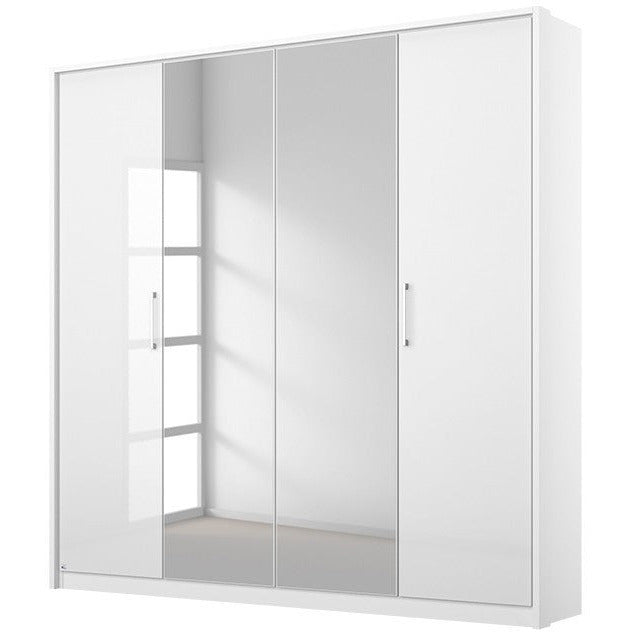 Lara 4 Door Wardrobe with Centre Mirror