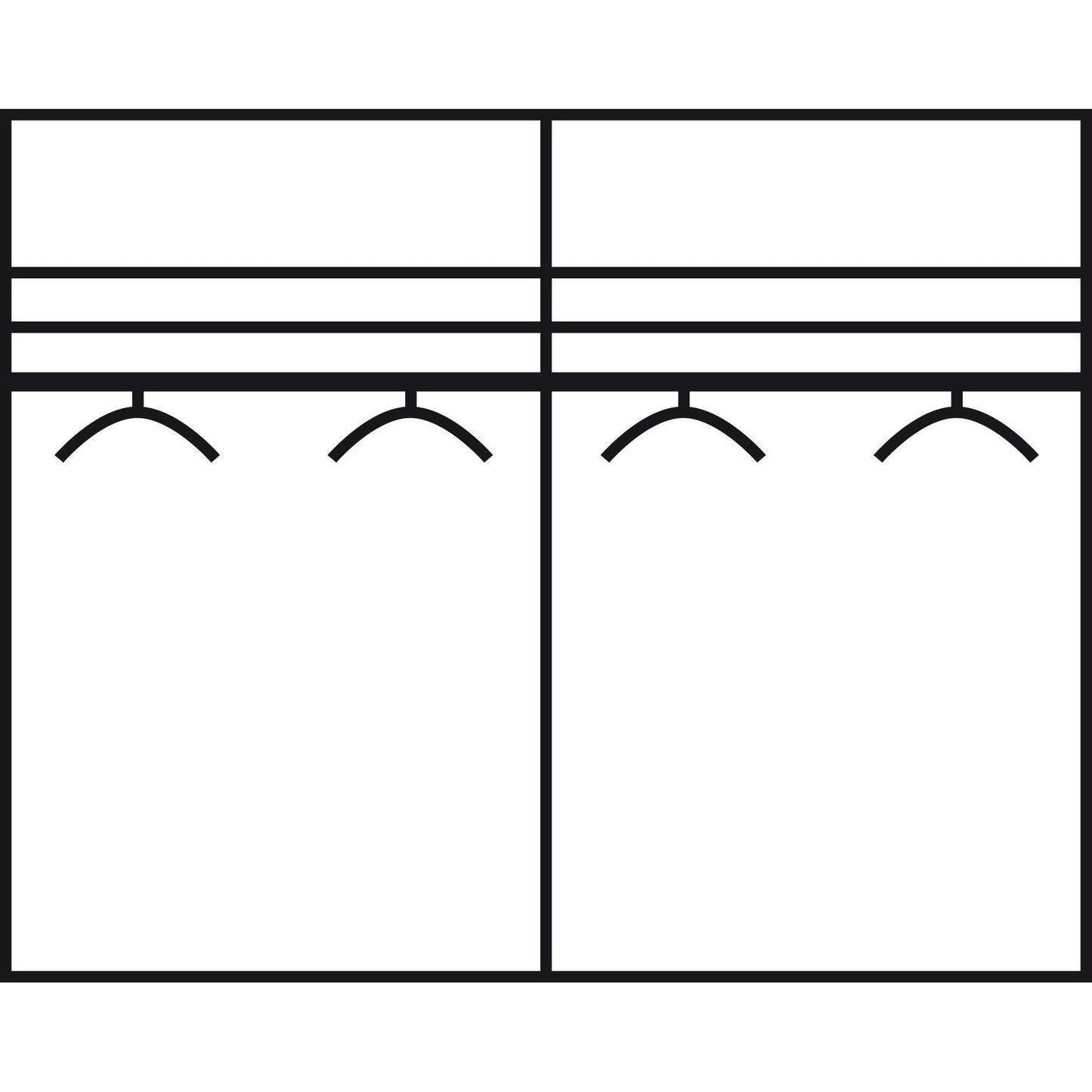 Wiemann Kansas Wardrobe White with Mirrors