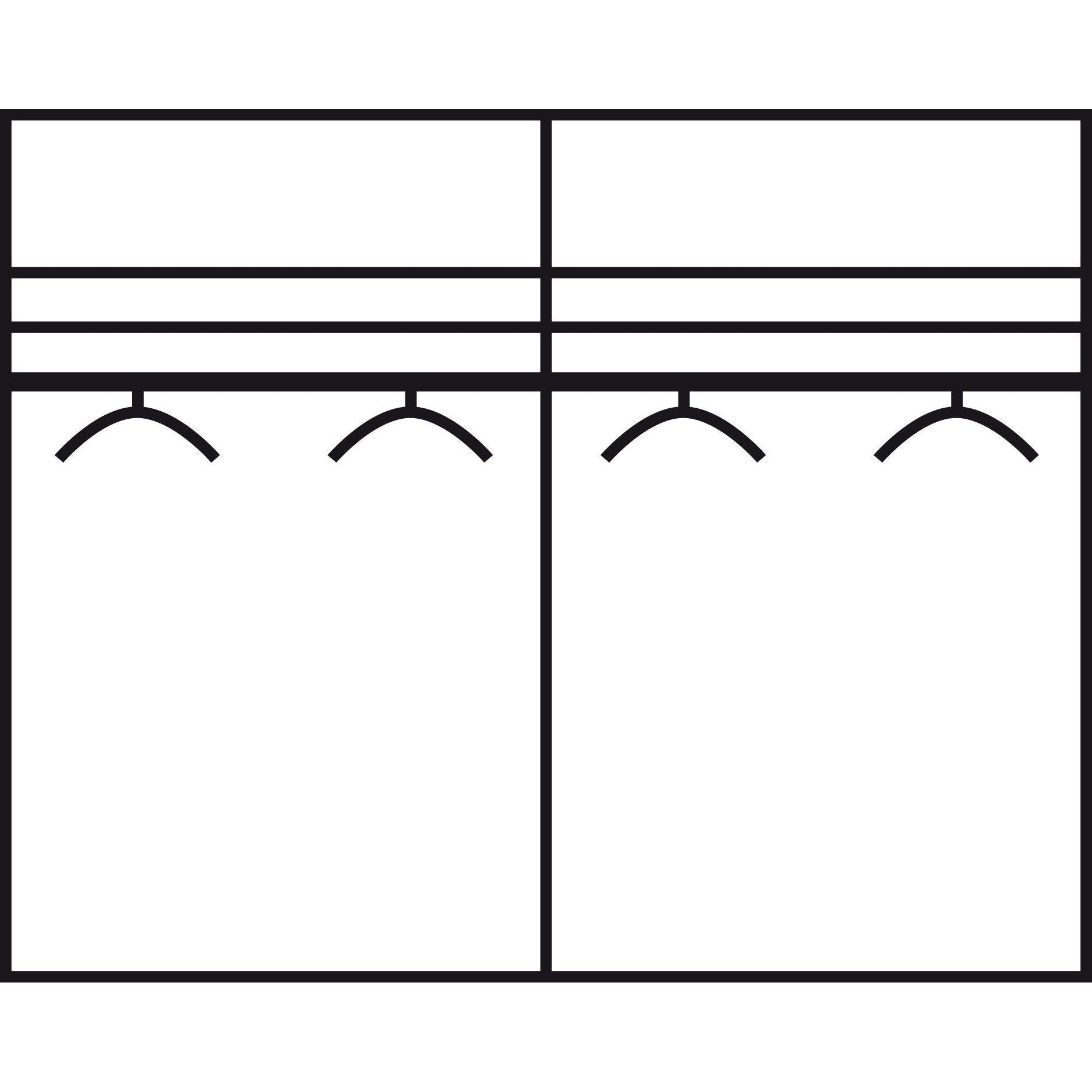 Wiemann Kansas Wardrobe White with Mirrors