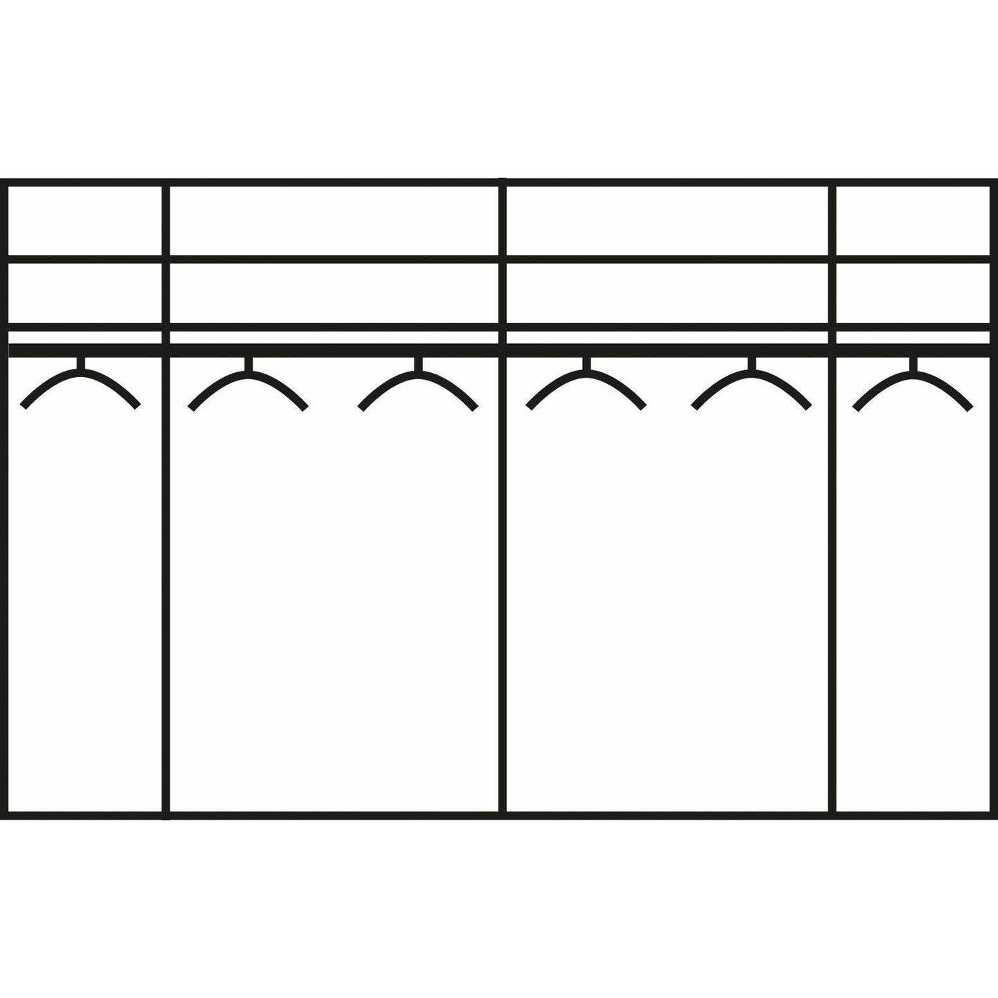 Wiemann Kansas Wardrobe White with Mirrors