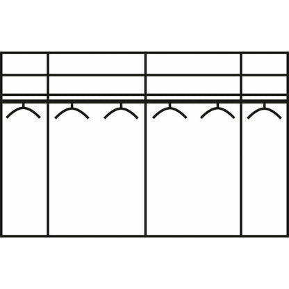 Wiemann Kansas Wardrobe White with Mirrors