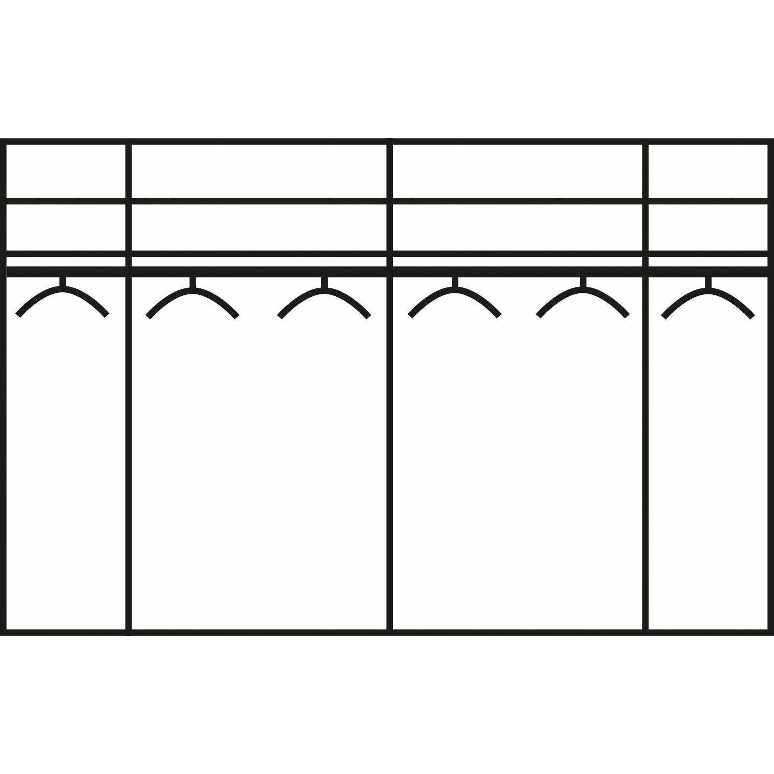 Wiemann Kansas Wardrobe White with Mirrors